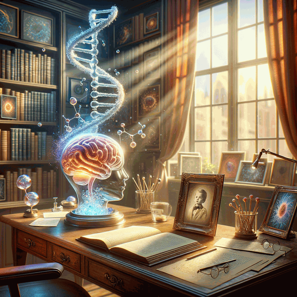 Сонячна кімната з сімейним фотоальбомом на дерев’яному столі, символ пам’яті при хворобі Альцгеймера