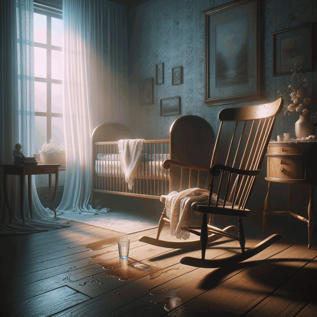 Символічне зображення погіршення психічного здоров’я матерів у США в затишній дитячій кімнаті